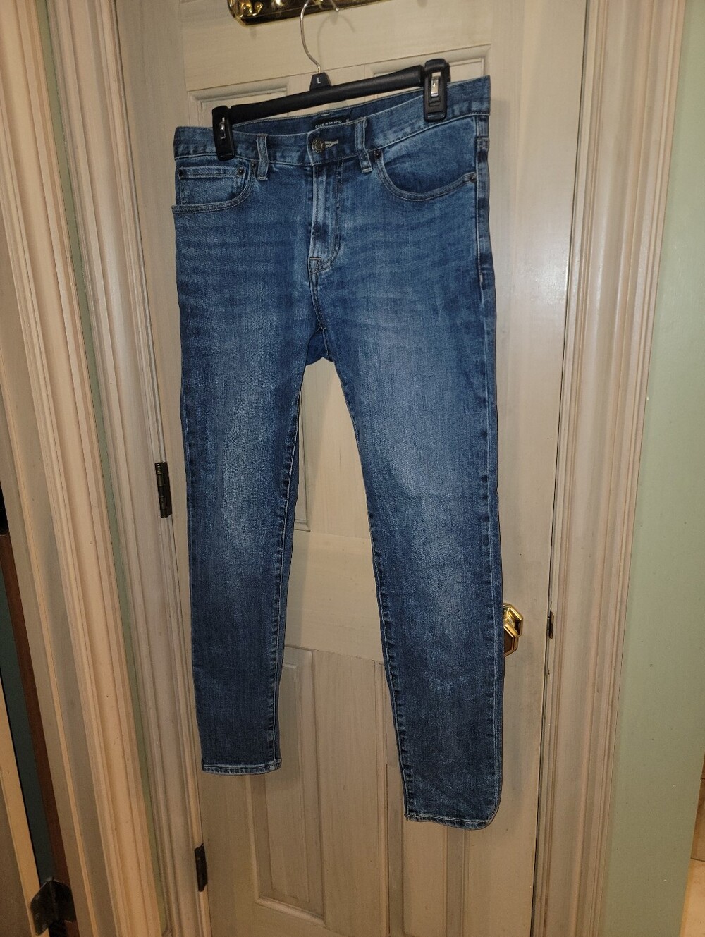 Mens Sz 30 X 30 Club Monaco Medium Blue Denim Jeans Stretch
